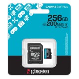 KINGSTON CANVAS GO PLUS MICRO SDXC 256GB UHS-I A2, U3, Class 10 (200/160 MB/s) + adapter