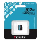 KINGSTON CANVAS GO PLUS MICRO SDXC 512GB UHS-I A2, U3, Class 10 (200/160 MB/s)