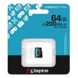 KINGSTON CANVAS GO PLUS MICRO SDXC 64GB UHS-I A2, U3, Class 10 (200/160 MB/s)