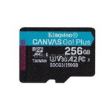 Kingston Canvas Go! Plus MicroSDXC memóriakártya 256GB, Class10, UHS-I U3 (SDCG3/256GBSP)