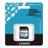 KINGSTON CANVAS GO PLUS SDXC 256GB CL10 UHS-I U3 V30 (200 MB/s olvasási sebesség)
