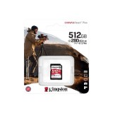 Kingston Canvas React Plus SDXC 512GB CL10 UHS-II U3 V60 Memóriakártya (280/100 MB/s)