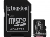 Kingston Canvas Select Plus 256GB MicroSDXC memóriakártya, + SD adapter, class 10