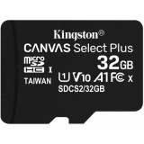 Kingston Canvas Select Plus 32GB MicroSDHC 100R A1 C10 memóriakártya