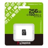 Kingston Canvas Select Plus micro SDXC 256GB Class 10 UHS-I U1 V10 A1 (150 MB/s olvasási sebesség)
