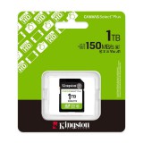 Kingston Canvas Select Plus SDXC 1TB Cl10 UHS-I U3 V30 (150 MB/s olvasási sebesség)