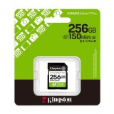 Kingston Canvas Select Plus SDXC 256GB Cl10 UHS-I U1 V10 (150 MB/s olvasási sebesség)