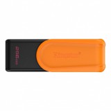 Kingston DataTraveler Exodia S 256 GB USB A 3.2 Gen 1 Fekete, Narancssárga Pendrive