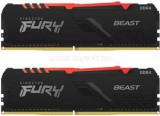 Kingston DIMM memória 2X16GB DDR4 3600MHz CL18 FURY Beast RGB (KF436C18BBAK2/32)