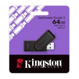 Kingston DT Exodia S pendrive 64GB USB 3.2 Fekete
