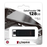 KINGSTON DT70 PENDRIVE 128GB USB Type-C 3.2 gen 1 Fekete