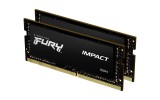 Kingston Fury Impact DDR4 16GB(2x8GB) 2666MHz CL15 SODIMM 1.2V memória