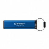 Kingston IronKey Keypad 200 256 GB USB A 3.2 Gen 1 (3.1 Gen 1) Kék USB flash meghajtó