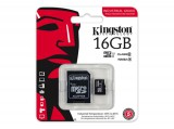 Kingston Memóriakártya, microSDHC, 16 GB