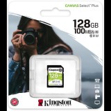 Kingston SDXC 128GB CANVAS SELECT PLUS 100R C10 UHS-I U3 V30 (SDS2/128GB) - Memóriakártya