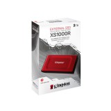 KINGSTON SXS1000R Külső SSD 2TB USB 3.2 Gen 2 Type-C Piros (1050/1000 MB/s)