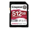 Kingston Technology Canvas React Plus 512 GB SDXC UHS-II Class 10 memóriakártya