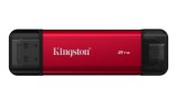 Kingston Technology Dual Portable 2 TB USB Type-A / USB Type-C 3.2 Gen 2 (3.1 Gen 2) Fekete, Vörös Külső SSD