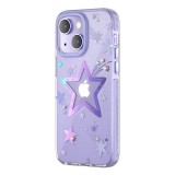 Kingxbar Heart Star sorozat tok iPhone 14 Plus tok hátlap lila csillag