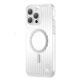 Kingxbar PQY Go Out sorozat mágneses tok iPhone 14 MagSafe ezüst