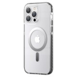 Kingxbar PQY Ice Crystal Series mágneses tok iPhone 14 MagSafe szürke
