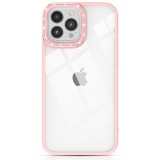 Kingxbar Sparkle Series tok iPhone 13 Pro Max kristályokkal rózsaszínű hátlapi borítással