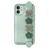 Kingxbar Sweet Series case decorated with original Swarovski crystals iPhone 12 Pro / iPhone 12 green