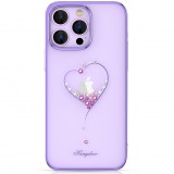 Kingxbar Wish sorozat tok iPhone 14 Plus díszített kristályok lila