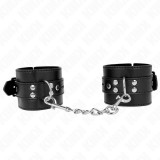 KINK WRIST RESTRAINT Kink - állítható fekete csuklóbilincsek 17-28 cm-ig