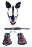 Kinky Puppy Puppy kit – 6 részes fekete-piros szett érzéki élményhez