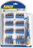 KINZO 58 részes bitfejes csavarhúzó készlet Cr-V
