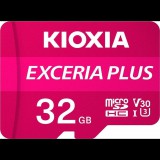 Kioxia 32GB SD micro (SDHC Class 10 UHS-I U3) Exceria Plus (LMPL1M032GG2) memória kártya adapterrel (LMPL1M032GG2)
