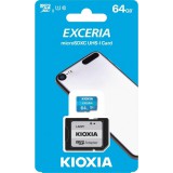 KIOXIA EXCERIA M203 (TOSHIBA) MICRO SDXC + ADAPTER 64GB CL10 UHS-I U1 (100 MB/s olvasási sebesség)