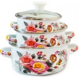 Kis edénykészlet 3 db+fedő