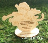 Kis herceg köszönetajándék és ültetőkártya 2 az 1-ben