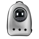 Kisállathordozó hátizsák, ezüst