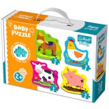 Kisállatok a farmon bébi puzzle szett - Trefl