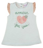 Kislány ujjatlan tunika szívecskés mintával