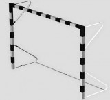 Kispályás focikapu, kézilabda kapu 3×2 m – fém keret, fém kapufákkal, háló nélkül – PRO-Sport