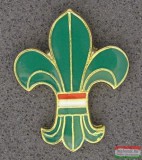 Kitűző - Cserkész liliom magyar zászlóval