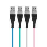 KL-Delight Lightning USB kábel Apple termékekhez színes szilikon 2m