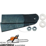 Klippo 60.36-4 fűnyíró kés, L 114 mm, Ø tengely furat 9 mm