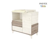 Kloé 95-ös pelenkázó szekrény krém-fűz