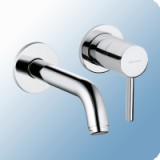 Kludi Bozz egykaros mosdócsaptelep falsík alatti kétlyukas fali