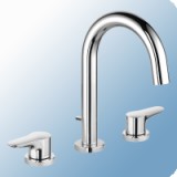 Kludi Objekta kétkaros álló mosdó csaptelep automata leeresztővel