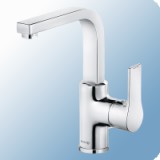 Kludi Zenta SL egykaros álló mosdó csaptelep automata leeresztővel, forgatható kifolyócsővel