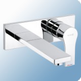 Kludi Zenta SL egykaros süllyesztett (falsík alatti) mosdó csaptelep falon kívüli része, egyrészes rozetta, 180mm