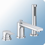 Kludi Zenta SL kádperemre szerelhető egykaros kádtöltő és zuhany csaptelep