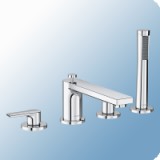 Kludi Zenta SL kádperemre szerelhető kétkaros kádtöltő és zuhany csaptelep