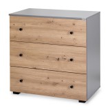 Klups Pauline komód (grafit-tölgy)